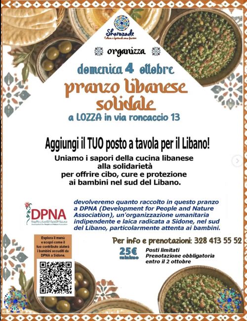 Pranzo libanese solidale