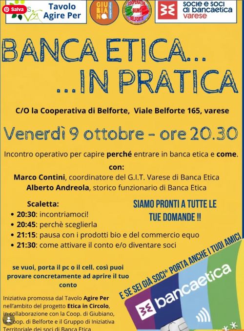 Presentazione Banca Etica