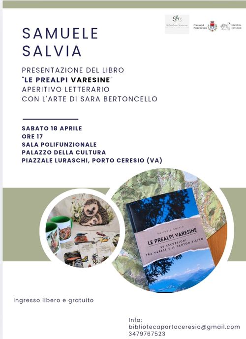 Aperitivo letterario con presentazione del libro "Le Prealpi Varesine"