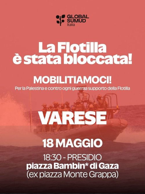 La Flotilla é stat bloccata! Mobilitiamoci!